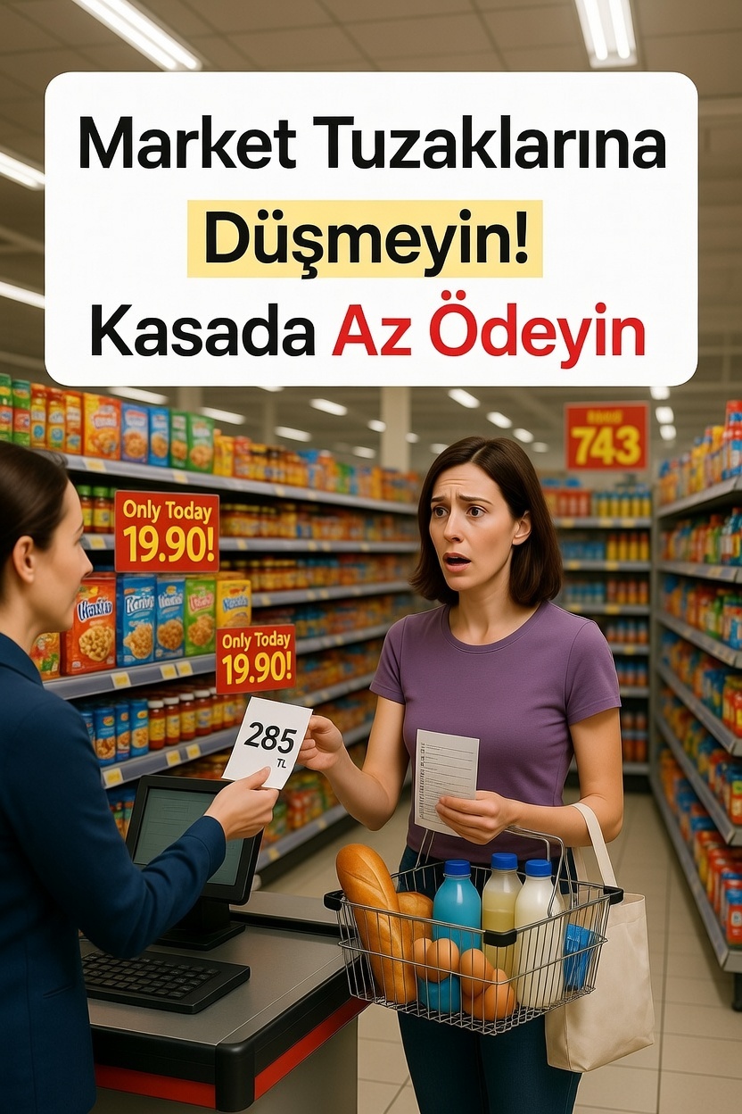 Market Alışverişinde Kasada Az Ödemenin Yolları: Marketlerin Tuzaklarına&nbsp;Düşmeyin!
